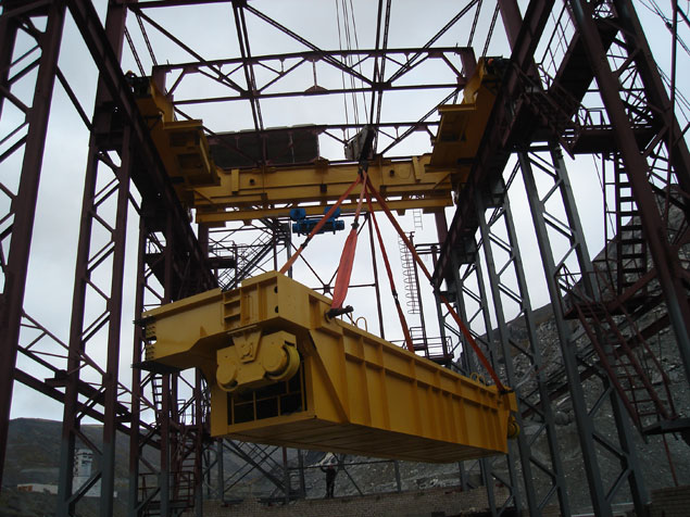 ГК «Технорос» изготовила шахтный кран для работы на месторождениях апатито-нефелиновых руд