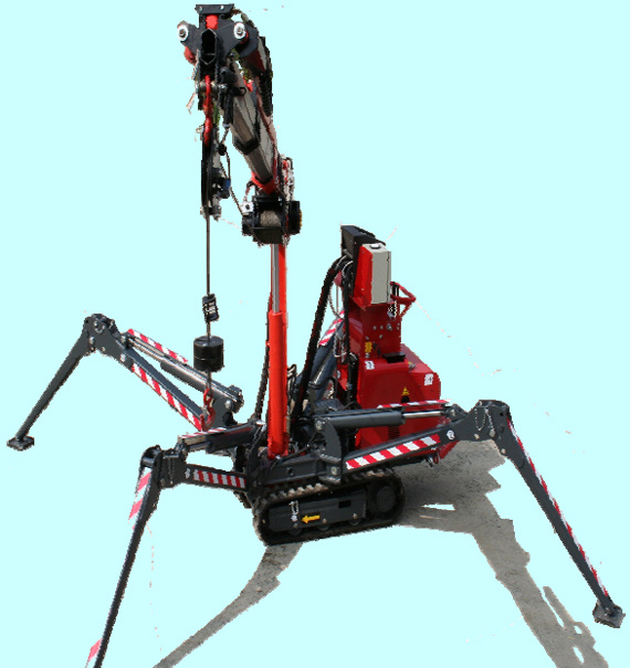 Hesse SPIDER 350-E4 кран с приставкой «мини»