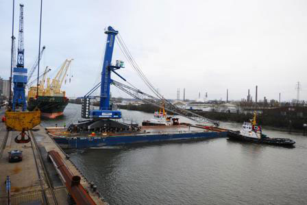 В порту Гамбурга будет установлен кран LHM 600 Litronic